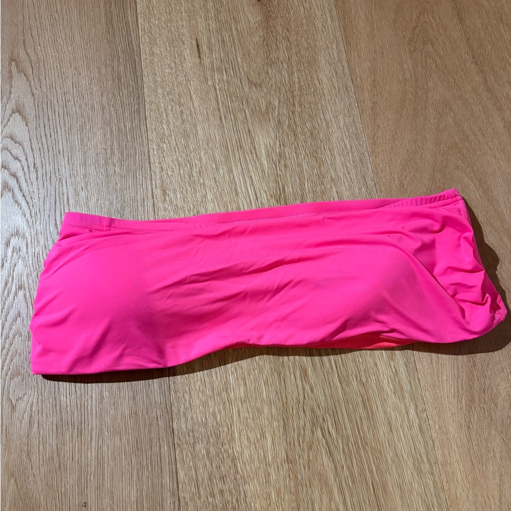 Bikini Village Pink Bandeau Bikini Top